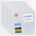 Smarpau Cork Board 48"X36", 12 Pack Nine-Grid Felt Bulletin Boards, Small Pin by Smarpau