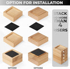 Bed Risers, Furniture Risers Can be Adjusted to 2'' 3''or 4'', Lifts Furniture - Image 3