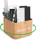 Hennaja Square Leather Art Supply Organizer, Remote Control Holder by Hennaja