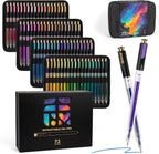 Retractable Glitter Gel Pens, 72 Colors Large Capacity Multicolor Glitter