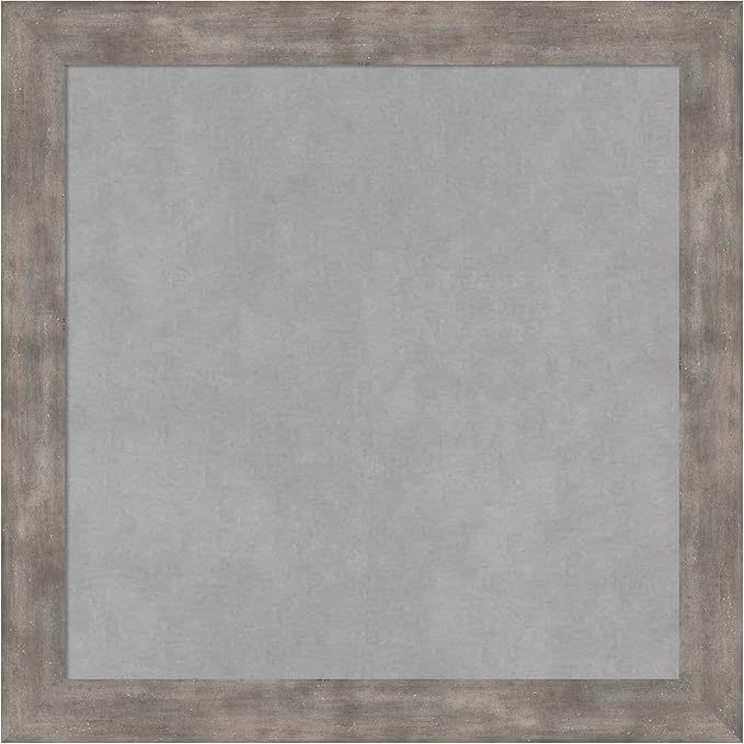 Amanti Art Silver Framed Magnetic Board 19x19 Small Vision Board by AmantiArt
