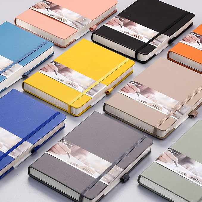 EMSHOI Graph Paper Notebook 256-Page A5 Grid Journal, PU Leather Hardcover - Image 7