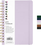 PAPERAGE Graph Paper Spiral Notebook & Journal, 160 Pages, Medium 5.5 inches x by PAPERAGE