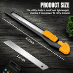 TIFICAL 4 Pack Box Cutter Retractable, Utility Knife 9MM Wide Snap-Off Blades - Image 7