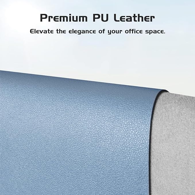 Aothia Leather Desk Pad Protector, Office Desk Mat, Large Mouse Pad, Laptop - Image 2