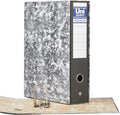 Unipapel | File Cabinet with Lever and Box | Folio Size | 65 mm Nickel Plated Rings | Ollao Front | Long Corner | 35 x 29 x 7.5 cm | Lined Cardboard | Heather | Unisystem Novoclas | FSC Certified