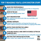 Alphabet Labels for File Folders, A to Z Plus Mc Complete Set with File Box and Indexes, Doctor Stuff, 126 Stickers of Each Letter, 3402 Labels, Jeter JTAM Series Compatible, Medical Chart Labels