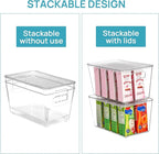 Vtopmart 12 Pack Clear Stackable Storage Bins - Image 3