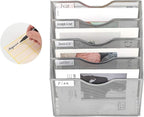 EasyPAG Hanging Wall File Organizer, 5 Pocket Wall Mounted Mail Organizer - Image 2