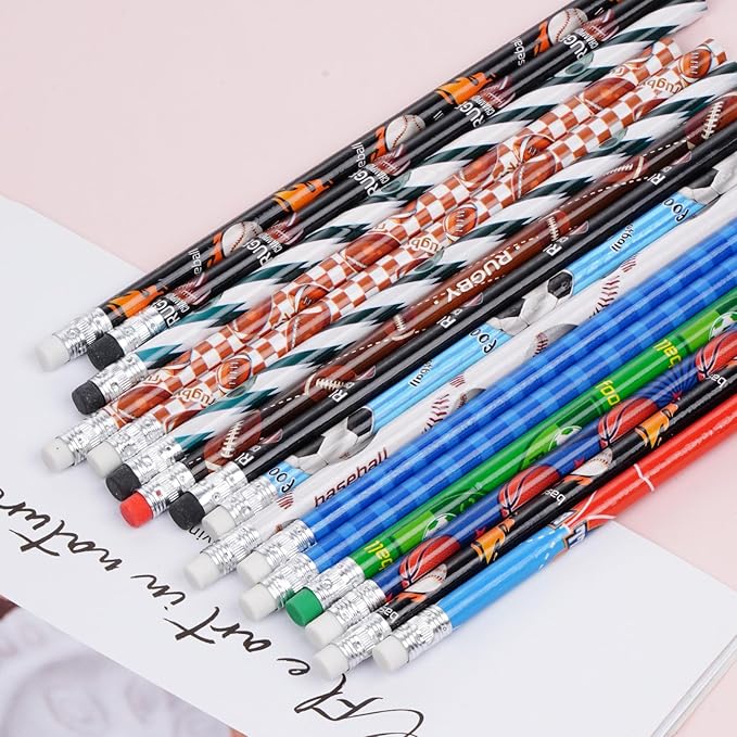 48 Pcs Sports Wooden Pencils - Image 3
