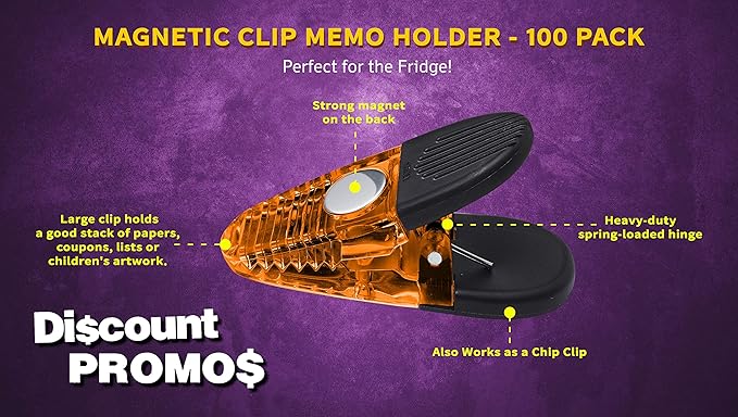 100 Magnetic Memo Holders Set - Image 3