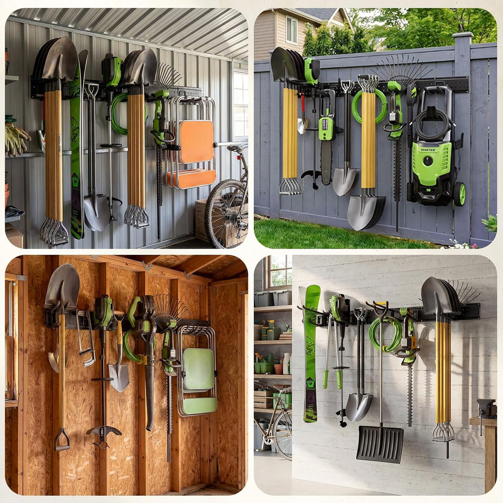 garage tool organizer wall mount, 49.5 inch heavy on a desk or shelf