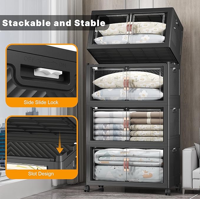 UAMFURI Extra Large Stackable Storage Bins - Image 3