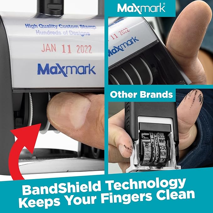 MaxMark Heavy Duty Self Inking Date Stamp - Image 3