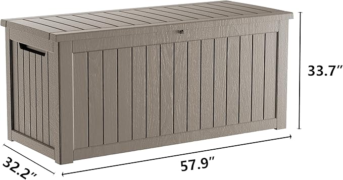 Yardgrace 270 Gallon Heavy Duty Outdoor Storage Box - Image 3