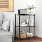 M MZG 450 lbs Steel Storage Shelving 3-Tier Utility Shelving Unit Steel - Image 2
