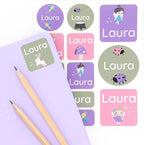 Large Name Labels for Kids by Teddylabels