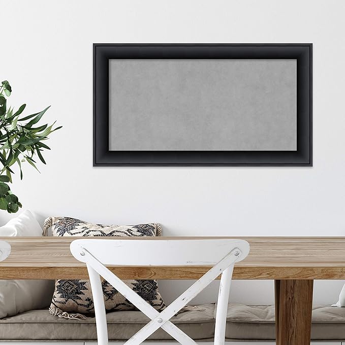 Amanti Art Black Framed Magnetic Board 15x27 Small Vision Board - Image 5