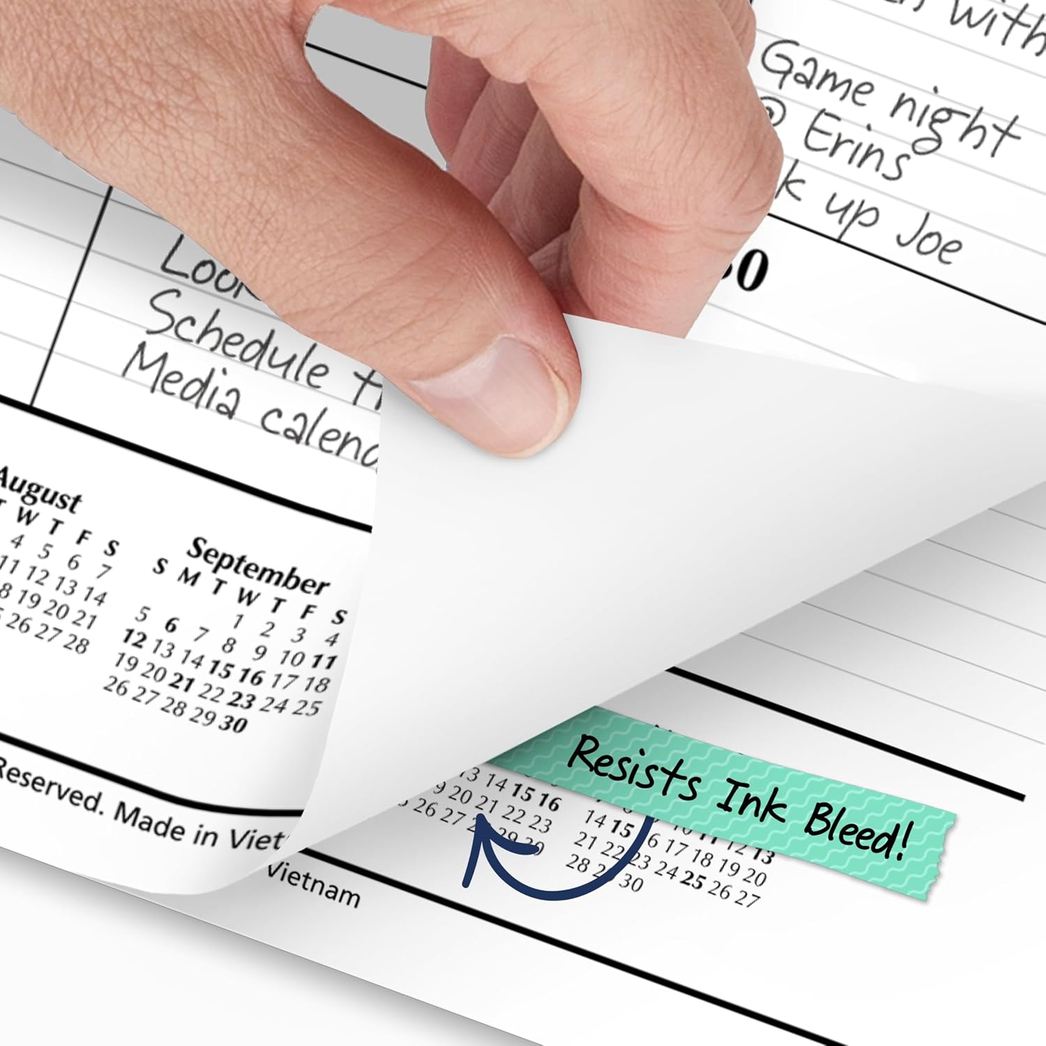 AT-A-GLANCE 2027 Desk Pad Calendar, Monthly Desk Wall Planner, 21.75" x 17", Ruled Blocks (SK240027), White