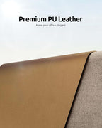 YSAGi Leather Desk Protector, Office Mat, Large Mouse Mat, Non-Slip PU Leather - Image 2