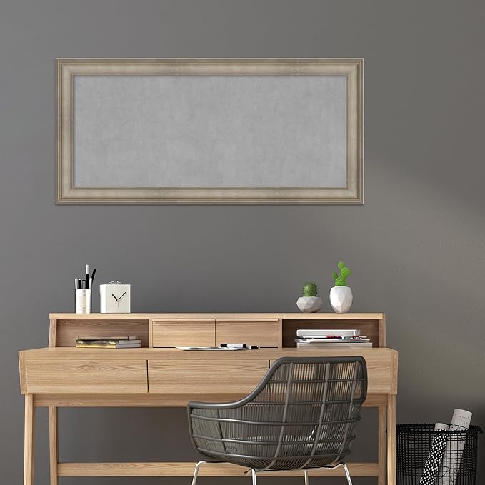 Amanti Art Silver Framed Magnetic Board 25x53 Oversize Vision Board - Image 5