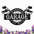 Custom Motorcycle Wheel Metal Signs Personalized Biker Name Sign Custom Garage by HengMeiZiK