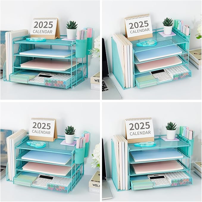 OPNICE Desk Organizer, 4-Tier Desktop File Organizer - Image 4