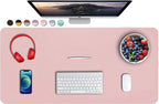 SUJAYU Dual Sided PU Leather Desk Pad, Mouse Pad, Office Desk Mat, Non-Slip by SUJAYU