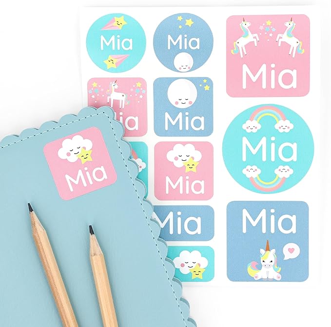 Large Name Labels for Kids by Teddylabels
