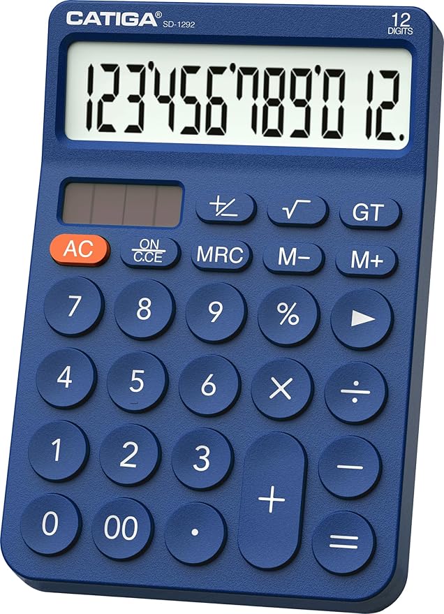 CATIGA 12 Digit Desktop Calculator Basic Desk Calculator by CATIGA