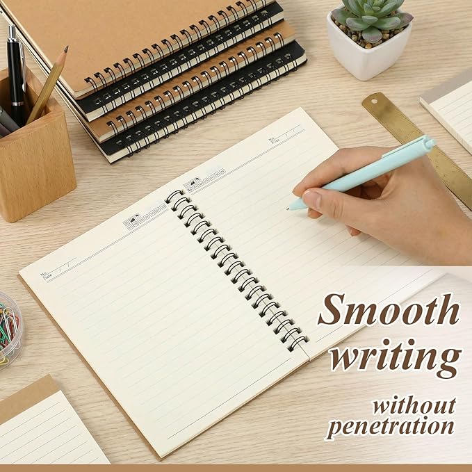 Leelosp 12 Pack Small Spiral Notebook 5 x 7 Inch Lined College Ruled Spiral - Image 4