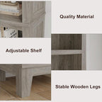 IDEALHOUSE 71" Farmhouse Bookshelf w/Adjustable Shelves & 31.5 in Whidth - Image 4