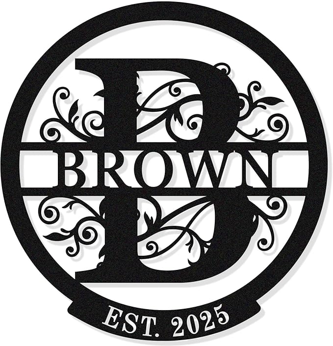 Custom Name Sign Last Name Signs by HYTSIGN