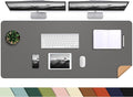 Leather Desk pad Protector, Large Desk mat by AFIING