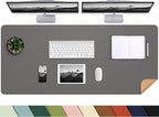 Leather Desk pad Protector, Large Desk mat by AFIING
