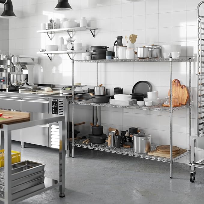 Regal Altair 24" Deep x 60" Wide x 54" Height Wire Shelving Kit | 3-Tier | NSF - Image 5