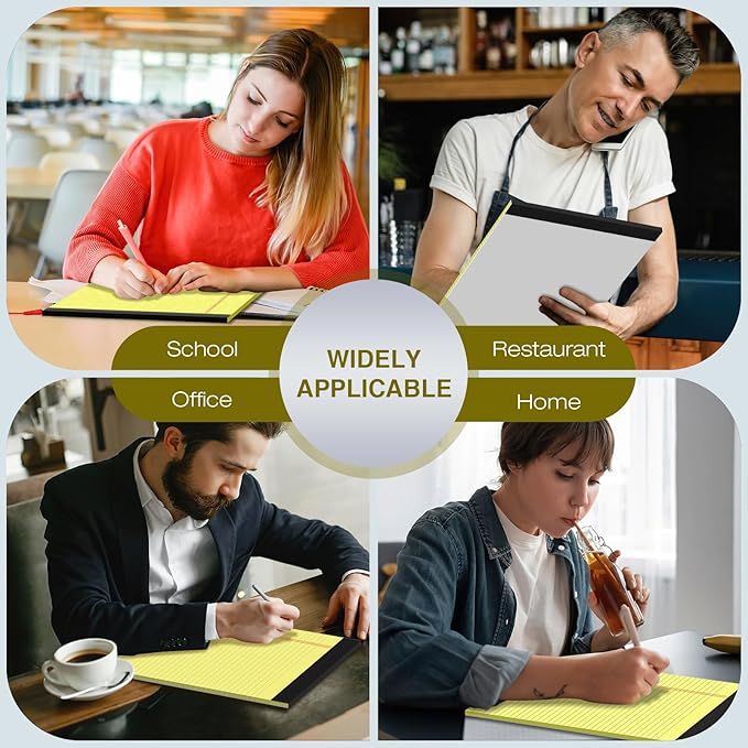 6 Pack Legal Pads 8.5" x 11" College Ruled Yellow Note Pads 8.5 x 11 Inch - Image 7