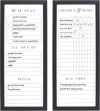 Sheffield Home Set of Two Family Planner Dry Erase Boards Featuring, Chore Chart
