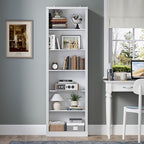 BORNOON 75" Tall Bookshelf, 6-Tier Floor Standing Bookcase - Image 3