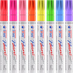 TFIVE Fluorescent Paint Markers, 8 Colors Neon UV Paint Pens by TFIVE%C2%AE