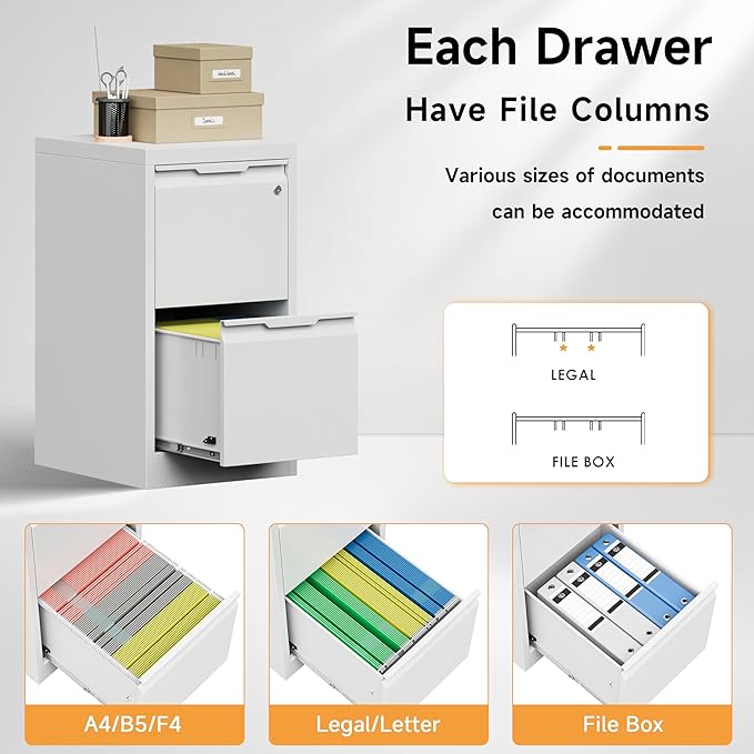 Bestoo 2-Drawer File Cabinet - Image 9