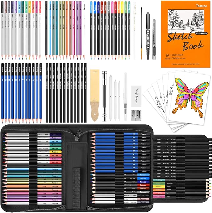 Taotree 81 Pack Art Supplies for Adults Artists Gifts, Pro Art Kit Drawing by Taotree