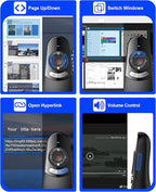 DinoFire USB Type C Wireless Presentation Clicker, BT&RF 2.4GHz Dual Modes - Image 4