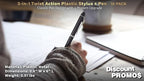 DISCOUNT PROMOS Twist Action Plastic Stylus Pens, Bulk Pack - Image 4