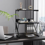 aboxoo Printer Stand for Desk, Desktop Printer Shelf Large 3-Tier Multi-Purpose - Image 8