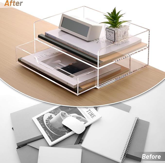 SANRUI 2-Tier Paper Letter Tray Organizer - Image 8