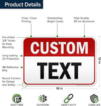 Custom Sign, Custom Sign for Business, Indoor/Outdoor use. 12x18 Inches - Image 6