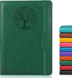 Biuwory Lined Journal Notebook for Women Men, 256 Pages A5 Hardcover Leather by Biuwory