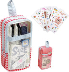 UINSUE Cute Pen case Adorable Bunny Transparent 3-Layer Large Capacity Pencil by Unknown