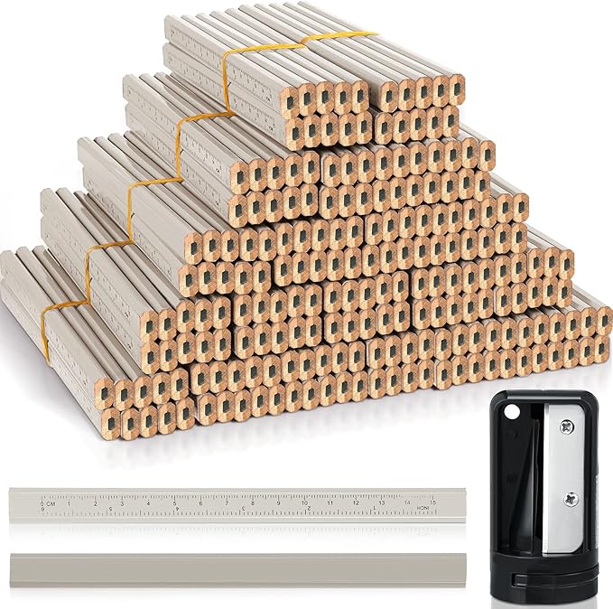 Honoson 200 Pcs Flat Construction Pencils by Honoson